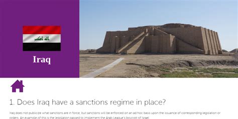 Iraq - Global Sanctions Guide