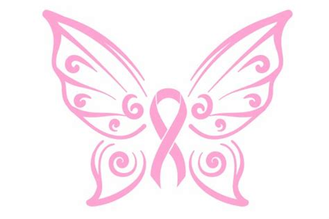 Download High Quality cancer ribbon clipart butterfly Transparent PNG ...