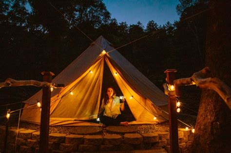 This Dreamy Bay Area Glamping Tent Is 10 Minutes To Beach!