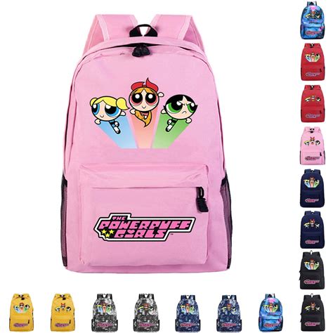 The Powerpuff Girls Laptop Schoolbag Backpack for Teenagers Boys Girls ...