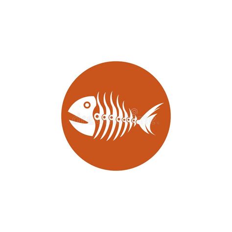 Fishbone logo vector stock vector. Illustration of death - 255772505