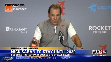 Alabama football coach Nick Saban signs new contract - Win Big Sports