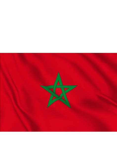 Drapeau du Maroc, 90 x 150 cm - Aux Feux de la Fête - Paris