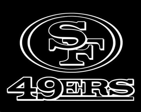 49ers Clipart Black And White Christmas