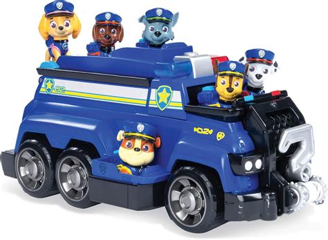 Paw Patrol, Chase’s Total Team Rescue Police Cruiser Vehicle with 6 ...