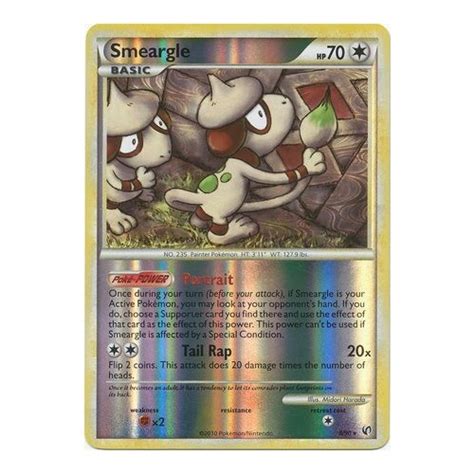 Smeargle 8/90 HS Undaunted Reverse Holo Rare Pokemon Card NEAR MINT TCG