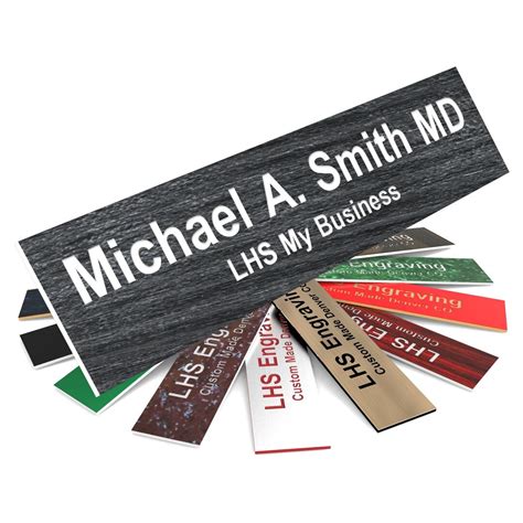 Custom Door Sign Personalized Office Sign Carbon Ash Color Plastic With ...