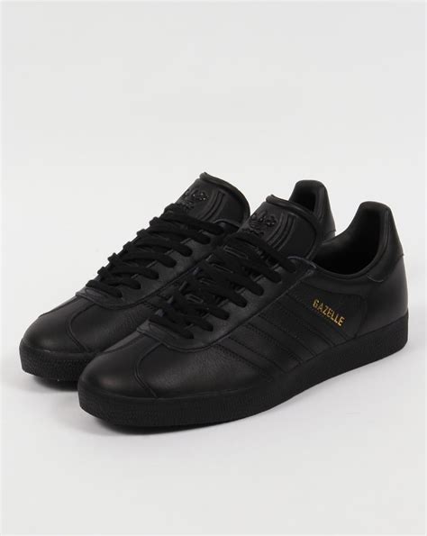 Adidas Gazelle Leather, Trainers, Black, Originals,mens