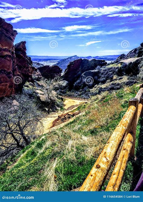 Red Rocks Amphitheatre Hike Editorial Stock Image - Image of hike ...