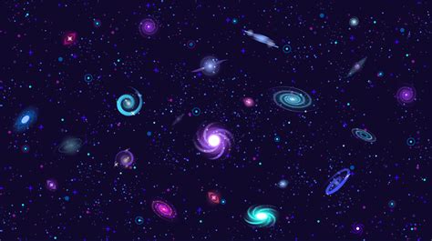 Kurzgesagt Galaxy [1680 x 941] | Minimalist desktop wallpaper, Space ...