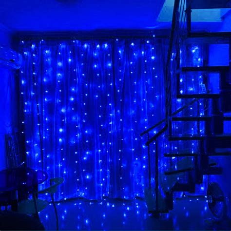 TORCHSTAR 9.8ft x 9.8ft LED Curtain Lights, Starry Christmas String Lights, Indoor Decoration ...