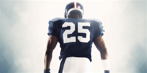 Premium AI Image | A football player wearing a jersey with the number 25 on it