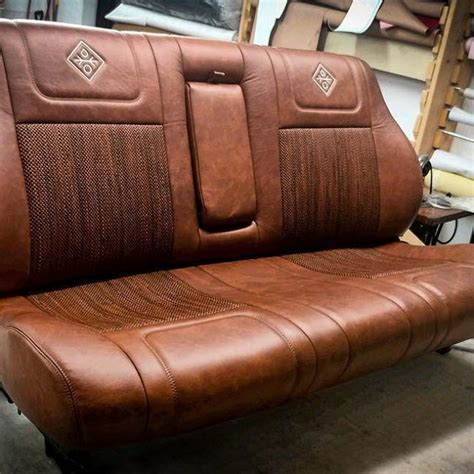 aaaand here's the seat! Handmade custom by Paul @cambridgeupholstery in Minnesota. Stitched logo ...