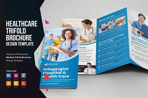 Medical Healthcare Trifold Brochure | Creative Brochure Templates ~ Creative Market