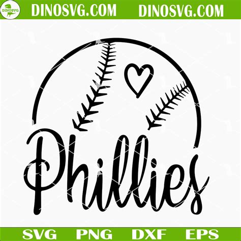 Phillies Baseball SVG, Philadelphia Phillies SVG PNG DXF EPS - DinoSvg