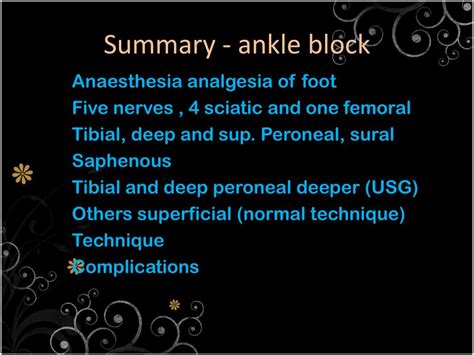 PPT - Ankle block PowerPoint Presentation, free download - ID:2075464