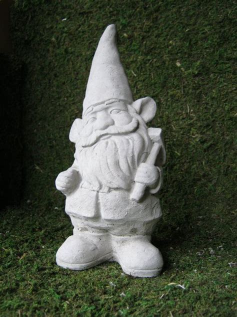 Gnome, Garden Decor, Garden Gnomes, Cast Stone, Concrete Gnome For Home and Garden, Garden ...