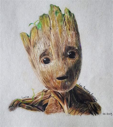 Baby Groot Drawing / Art | Marvel Amino