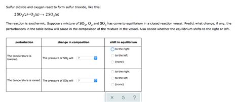 Solved Sulfur dioxide and oxygen react to form sulfur | Chegg.com