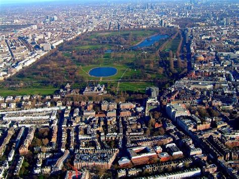 London England, Hyde Park. Hyde Park is the largest of four parks which ...