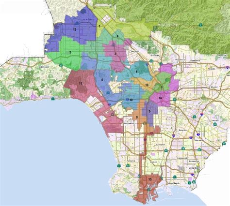 Los Angeles Districts Map