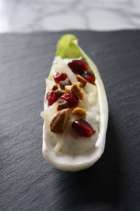 Blue Cheese & Pear Endive Appetizer | Zestful Kitchen - Zestful Kitchen