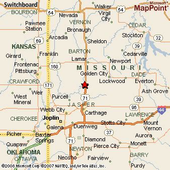 Jasper, Missouri Area Map & More