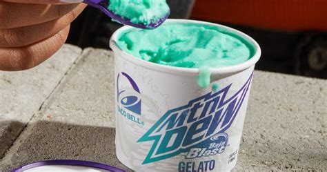 Taco Bell tests Mountain Dew gelato | QSR Web