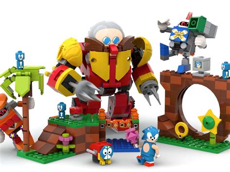 Sonic and eggman lego game - online puzzle