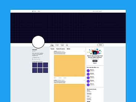 Blank Twitter Profile Template