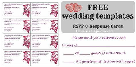 Template Free Printable Rsvp Cards