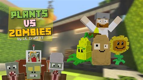 Plants Vs Zombies 2 Addon - Bedrock Minecraft Mod