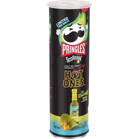 Pringles - Hot Ones Los Calientes Verde 156g, 4,49