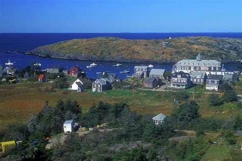 Monhegan Island Village Maine Photograph by John Burk