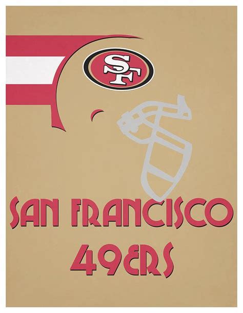 San Francisco 49ers Team Vintage Art Art Print by Joe Hamilton | San francisco 49ers football ...