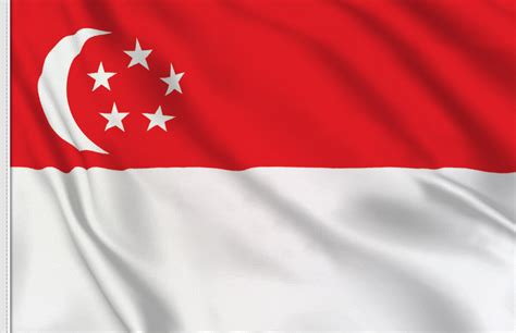 Drapeau Singapour - vente en ligne | Flagsonline.fr