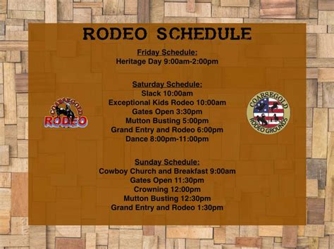 Rodeo Schedule 2017 | Sierra News Online