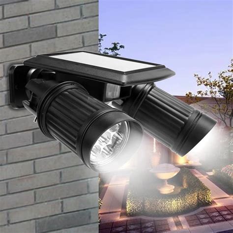 IKVVT 14 LED Solar Dusk to Dawn Outdoor Waterproof Street Lamp Garden ...