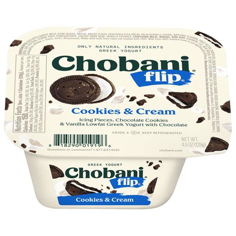 Save on Chobani Flip Greek Yogurt Cookies & Cream Low-Fat Order Online ...