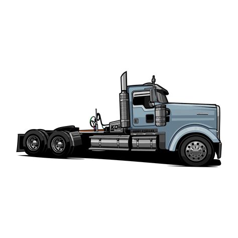 semi truck vector - truck trailer vector 13730011 Vector Art at Vecteezy