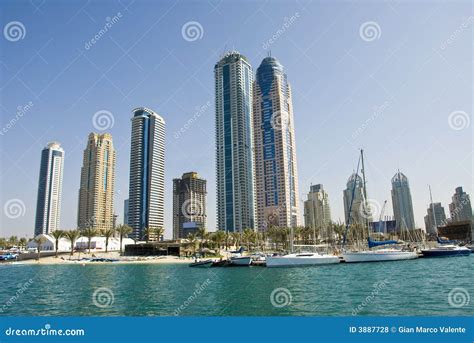 Dubai Marina Buildings stock photo. Image of architecture - 3887728