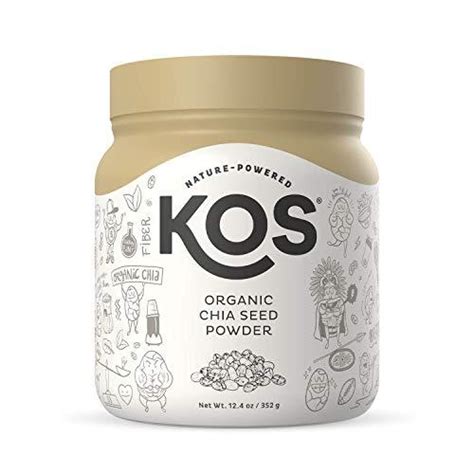 [PRE-ORDER] KOS Organic Chia Seed Powder - Raw, Ground Chia Seed Powder - USDA Organic, Gluten ...