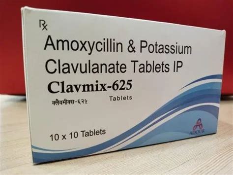 Amoxicillin Potassium Clavulanate Tablet, 625 Mg Amoxycillin & Potassium Clavulanate Tablet IP ...