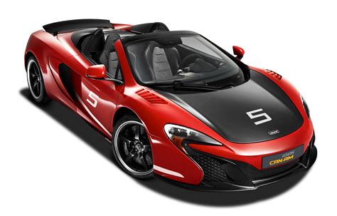 Download Red McLaren 650S Can Am Race Car PNG Image for Free