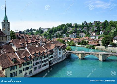 The Aar River in Bern, Switzerland Stock Image - Image of tower, summer: 141385583