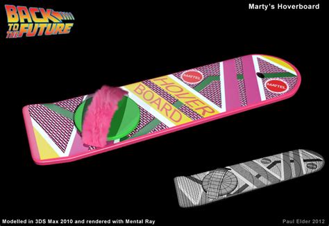 3d Model Hoverboard Marty Mcfly