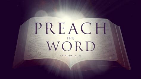 Preach the Word (2 Timothy 4:1-5) - YouTube