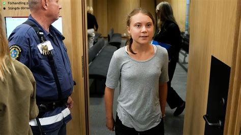 Greta Thunberg fined for disobeying police after climate protest | CNN