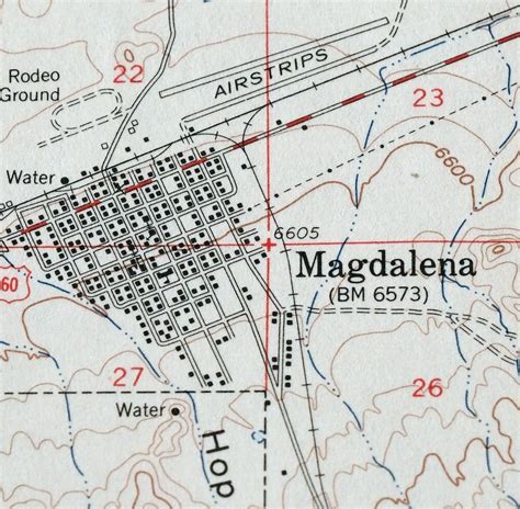 Magdalena New Mexico Vintage Original USGS Topo Map 1959 | Etsy