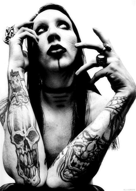 Marilyn Manson Photo - Marilyn Manson Skull Tattoo (#2117325) - HD ...